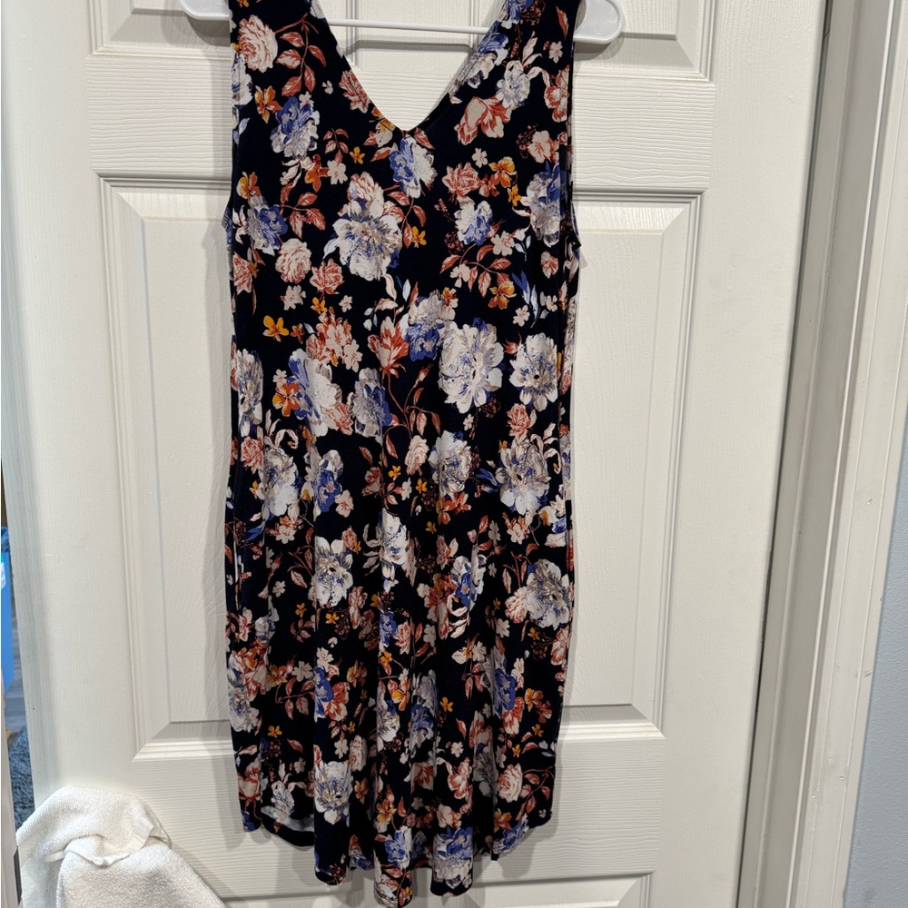 Maurices Navy Floral Mini Dress